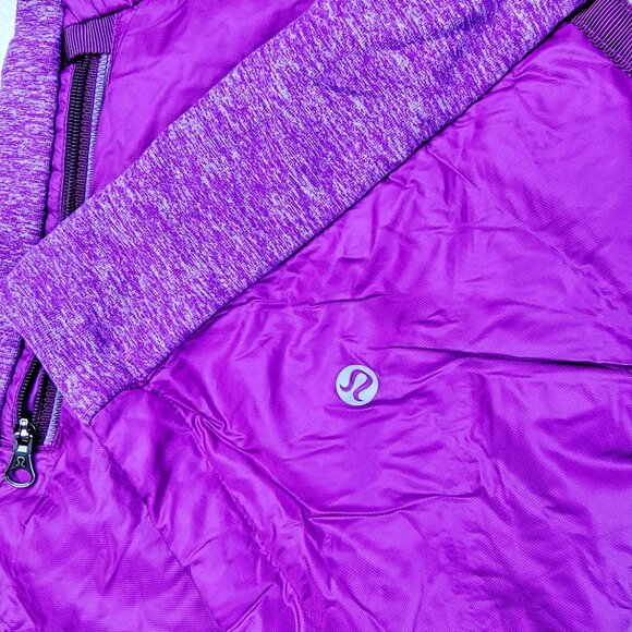 Lululemon Women's Tender Violet Down For A Run Slim Full-Zip Puffer Vest Size 6 - Picture 3 of 7